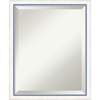 Jeritah Solid Wood Rectangle Wall Mirror