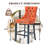 Velvet Kitchen Island Chairs Counter Height Barstools Set of 6-1120115412-1120115418-1139716721