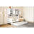 Modern Twin Daybed With Trundle And Storage, Simple Assembly - User- Size Wooden Shelf Cabinet, White Space Efficient Bed-668366538-668366539