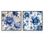 Victorian Intricacies Victorian Motif - Ensemble de 2 collages floraux carrés-222154205-222154206