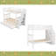 Lit simple superposé au dessus d'un lit simple avec lit gigogne et rangement-399656803