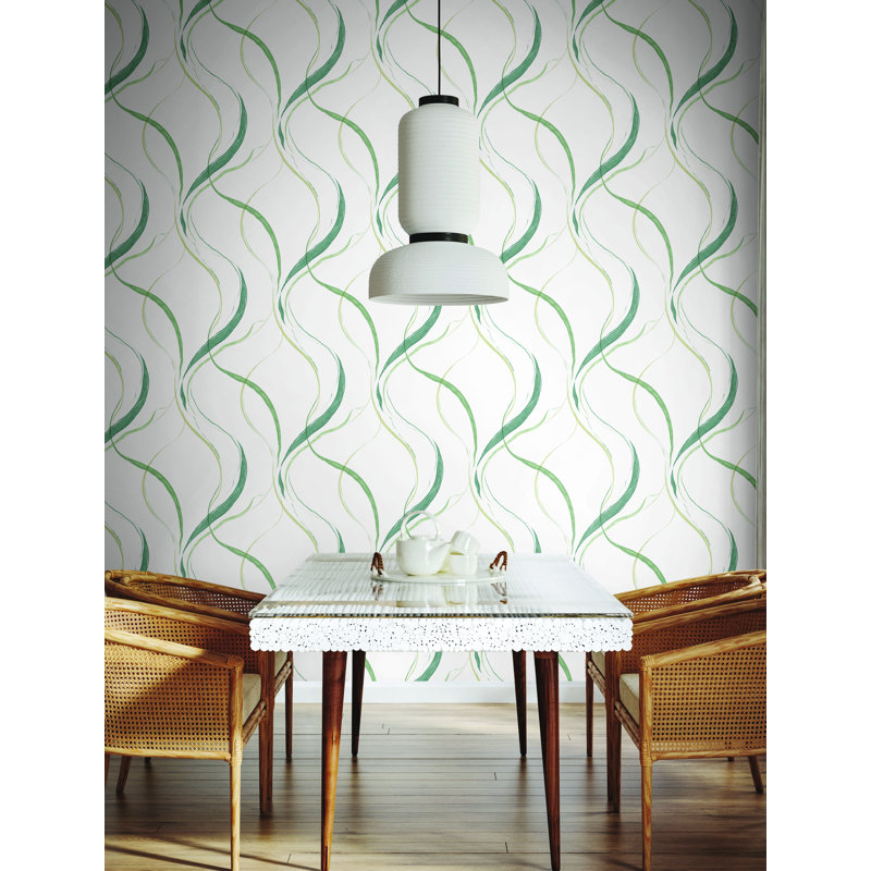 Ink Flow Wallpaper, Green