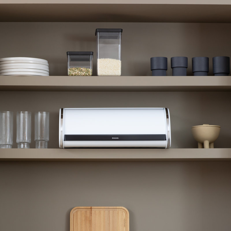 Brabantia Roll Top Bread Box, White