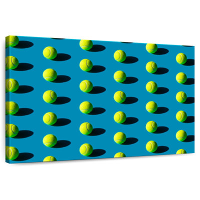Motif de balle de tennis vert Sireci