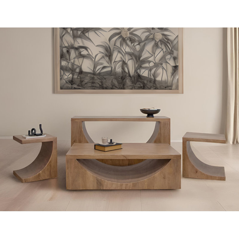 Khristen Chairside Table,  H 24,25 po x l 19,75 po x P 19 po