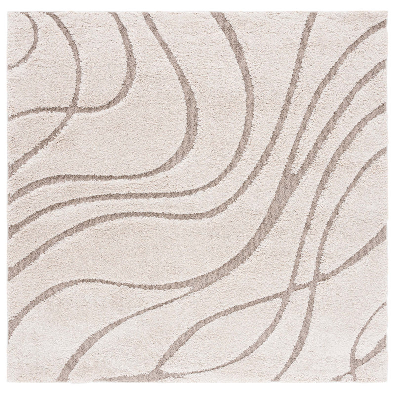 Finzer Abstract Area Rug, Square 122cm