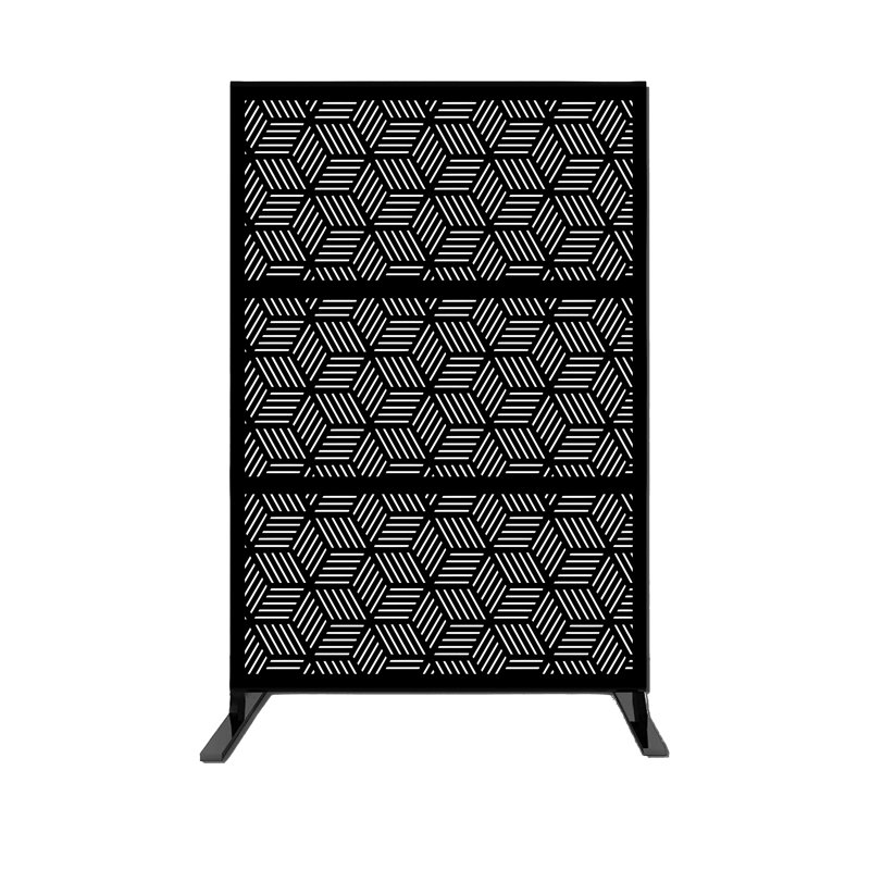 1.2m x 1.9m Privacy Fence, Black