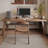Tan Rectangular Solid Wood desks-107293695