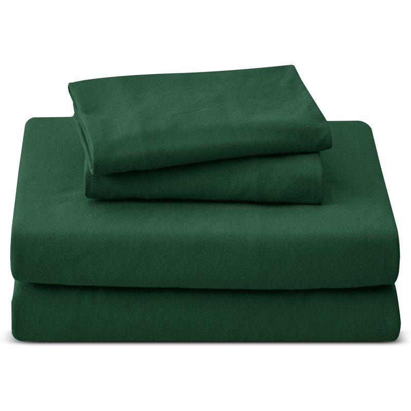 Luxury 4-Piece Microfiber Duvet Cover Complete Set, Double Duvet Cover + 3 Additional Pieces, Emerald