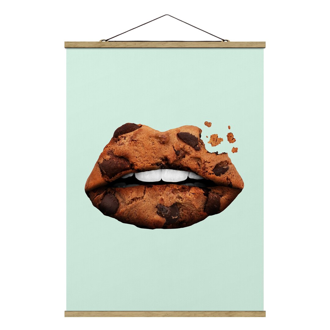 Stoffbild Lips with Biscuit von Jonas Loose