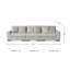 Canapé modulaire 3 pièces Jacilynn