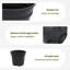 Round Flower Pot 24 Pcs Plastic-1534420386-1534420410