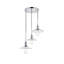 Luminaire suspendu conique 3 lumières grappe Sequim-530937353