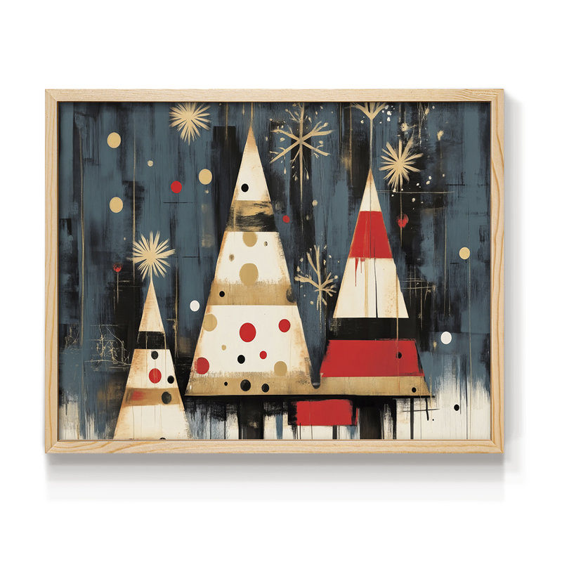 Art de Noël - DCCLxx - Reproduction encadrée - Restickable, H 16 po x l 20 po, Naturel