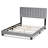 Exmore Upholstered Sleigh, Full Bed, Grey Velvet 58.70'' W X 78.90'' L X 47.00'' H-754631045-754604486