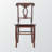 Harlow Set of Two Chairs with Keyhole Backs in Brown, 36.49'' H X 17.07'' W X 17.42'' D