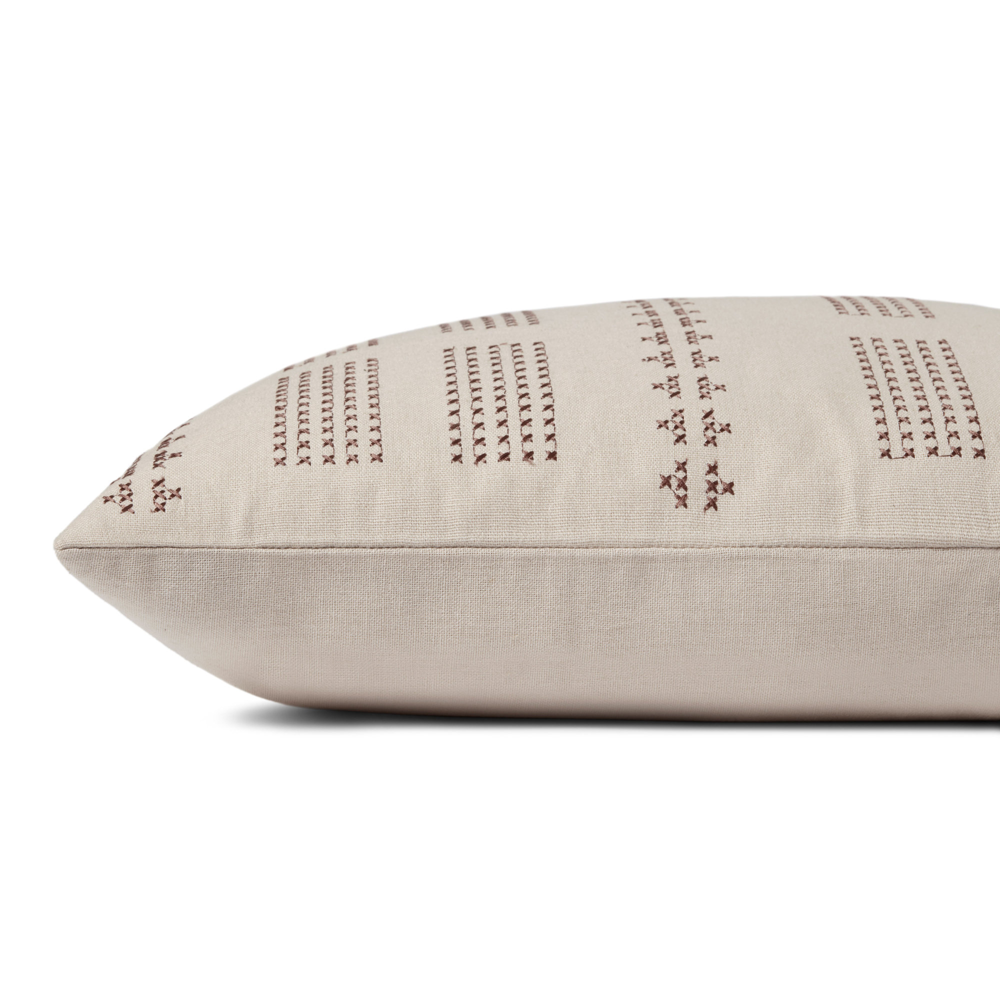 Thomas Cotton Lumbar Rectangular Pillow Cover & Insert by Jean Stoffer x Loloi, Down