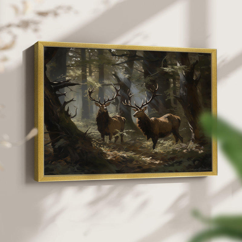Faune, série III - Reproduction encadrée - Restickable, H 8 po x l 10 po