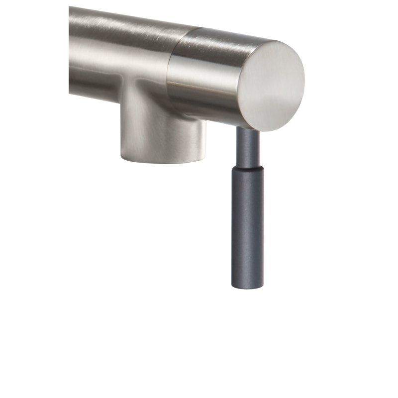 Corsano Contemporary Pot Filler Dual Handle Wall with BST Series Handle, Satin Nickel