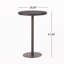 Table de bar d'extérieur ronde en PE 26 po Multibrown | Idée de cadeau