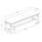 Polyester Upholstered Bench-68600568