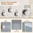 12 Inch Rainfall Thermostatic Shower System with Body Jets, and 3-Sprays Handheld with a Shelf-94402019