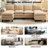 6-Piece 101'' Upholstered U-Shape Sectional-163928667