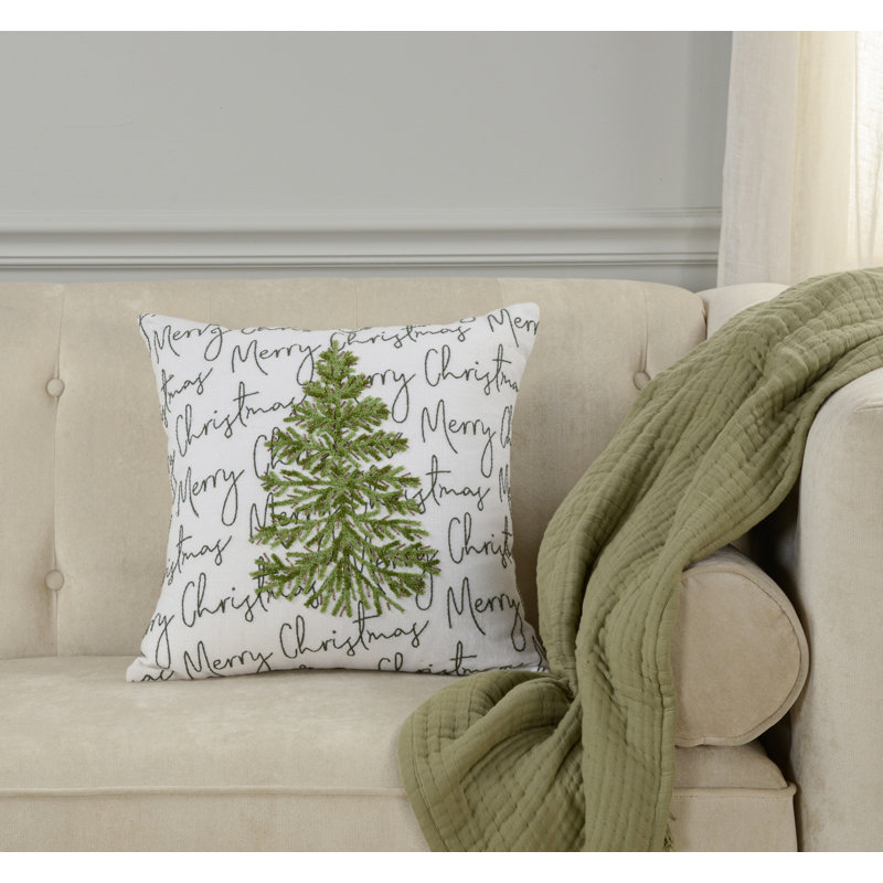 Cotton Holiday Pillow