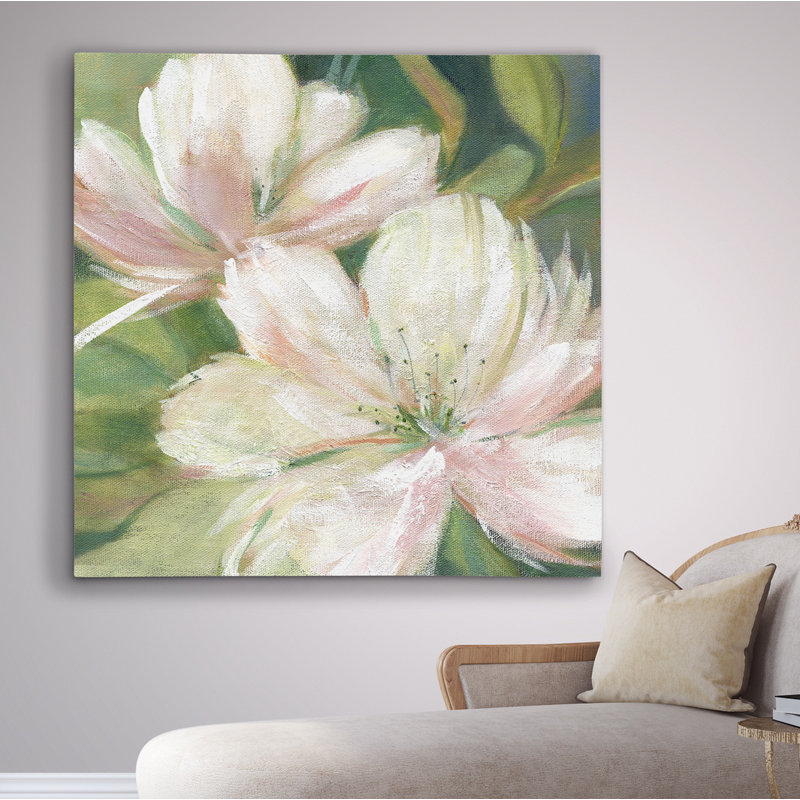 « tropic promesse i », reproduction de peinture à l’huile, Toile tendue, H 16 po x l 16 po x P 1,5 po