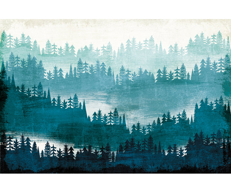 " Mountainscape Blue " Print