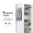 Tall Bathroom Storage Cabinet, Freestanding with Adjustable Shelf & Hook, Soft-Close Doors, MDF Board-1484345670