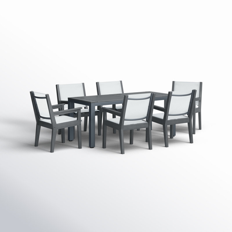 Ensemble repas d'extérieur pour 6 personnes Sharelle - ensemble de 7 pièces (ensemble de 7)
