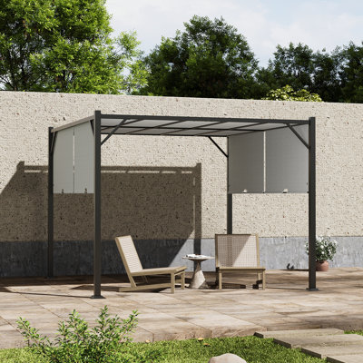 Outdoor Pergola with Retractable Canopy