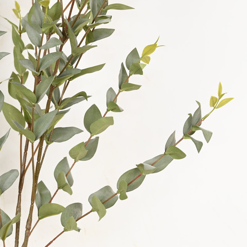 32 "branche d'eucalyptus artificiel pour remplissage de vase, feuillage de verdure à longue tige de ferme pour les décorations de table de pièce maîtresse de table de bureau à domicile