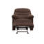 Fauteuil inclinable et oscillant en microfibre chocolat-1504862279