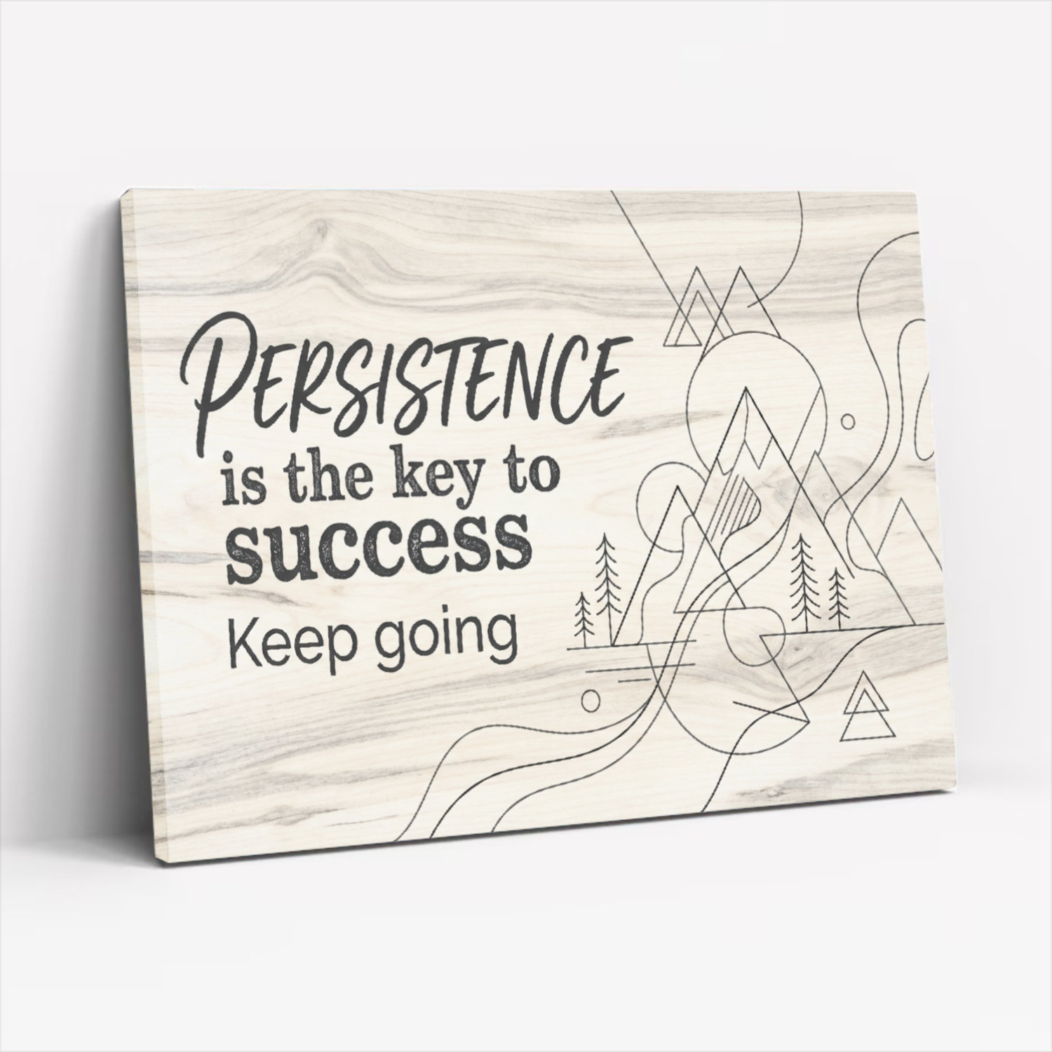 Ebern Designs Persistence Is The Key To Success Inspirational Quote ...