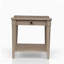 Table de bout sablée avec tiroir de rangement-1295400416