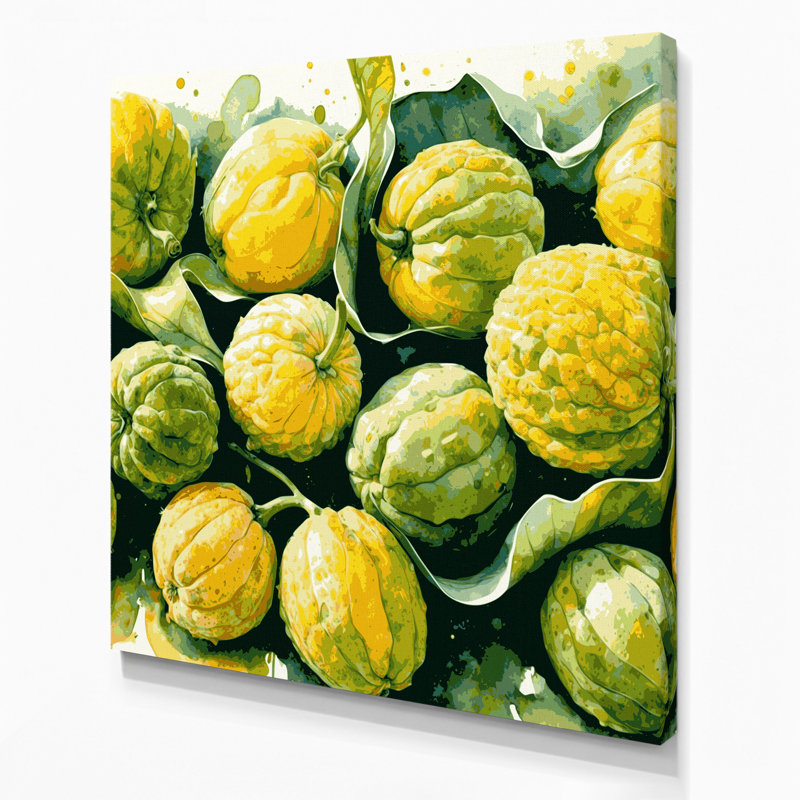 Art mural sur toile, "Fruit Ugli", H 12 po x l 12 po