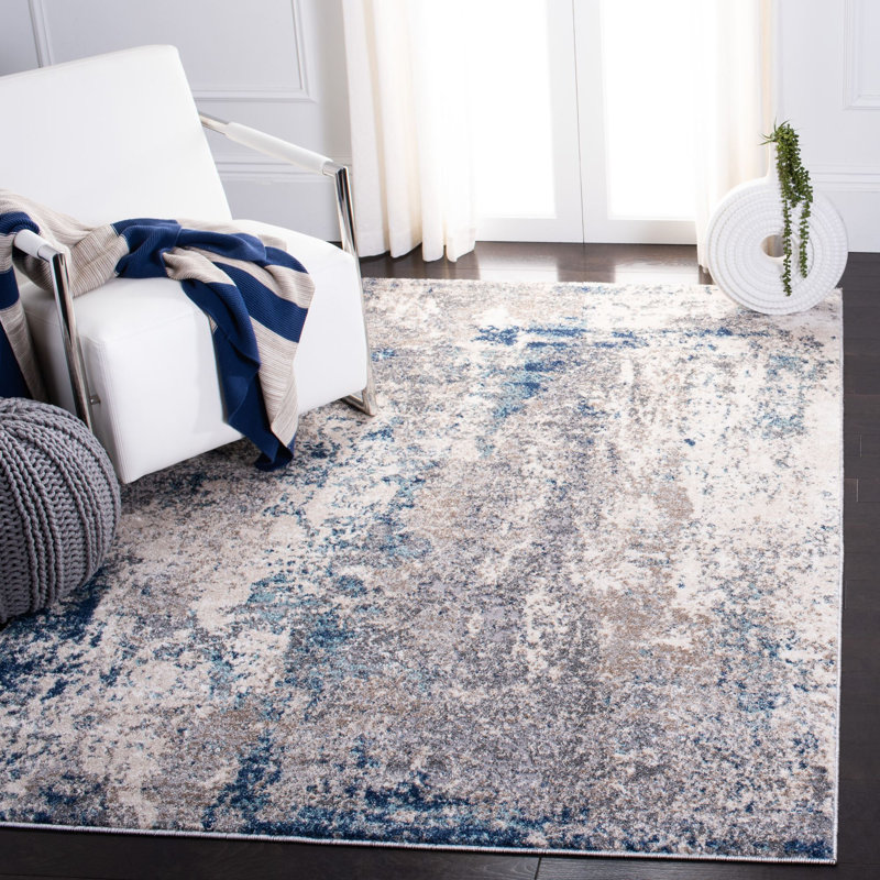 Mauriello Performance Abstract Rug, Rectangle 6' x 9'