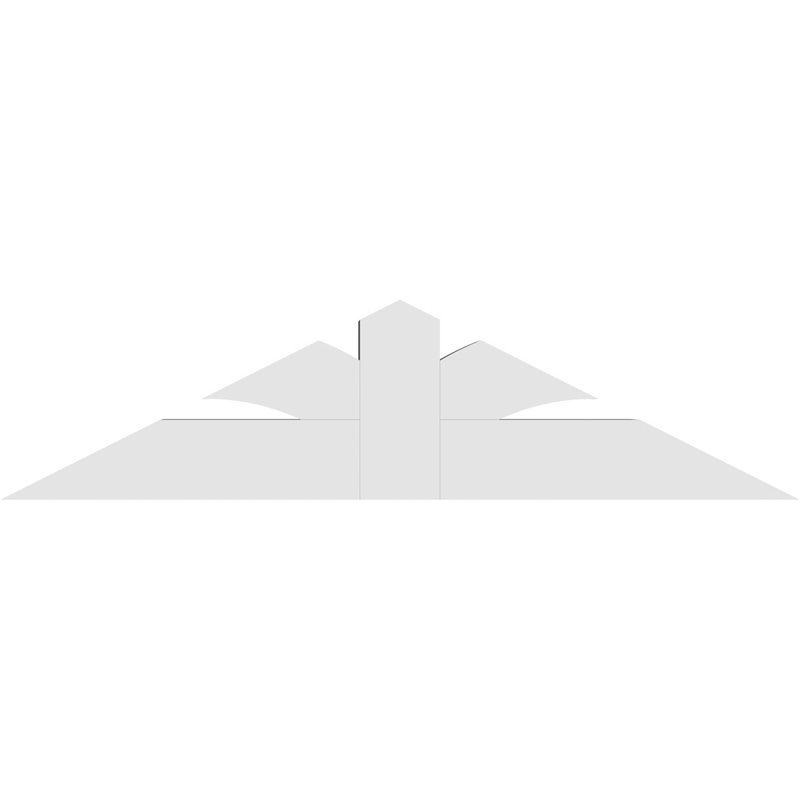 Support pour pignon en PVC de qualité architecturale Richland, H 15 po x l 60 po (pas: 6/12), P 6 po x F 6 po
