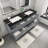Kirker 72" Wall-Mounted Double Bathroom Vanity Set-1915091834