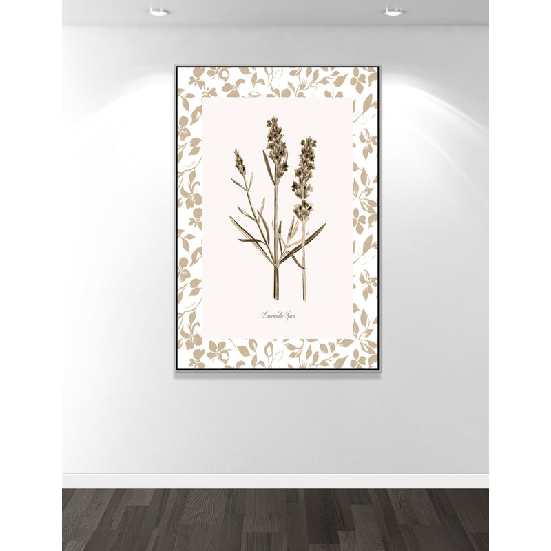 «Neutral Imperial III» par Kelly Donovan, 41.5'' W x 61.5'' H, Framed Canvas, Flottant argent