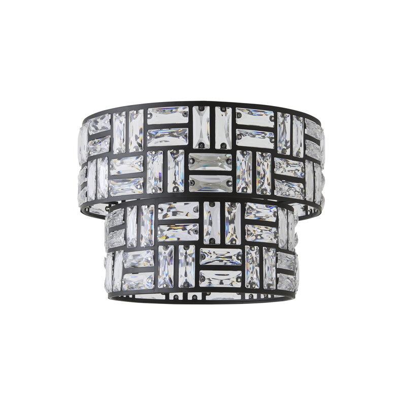 19.5cm H Metal Empire Lamp Shade ( Slip-On ), Black