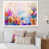 Toile blanche avec cadre photo
