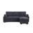 Savannah Modular Corduroy Sectional Sofa With Ottoman-903825704