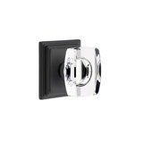 Passage Windsor Clear Crystal Knob with Wilshire Rose