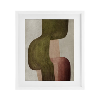 «Metal Brushes Abstraction», reproduction encadrée sous verre, conception par 1x