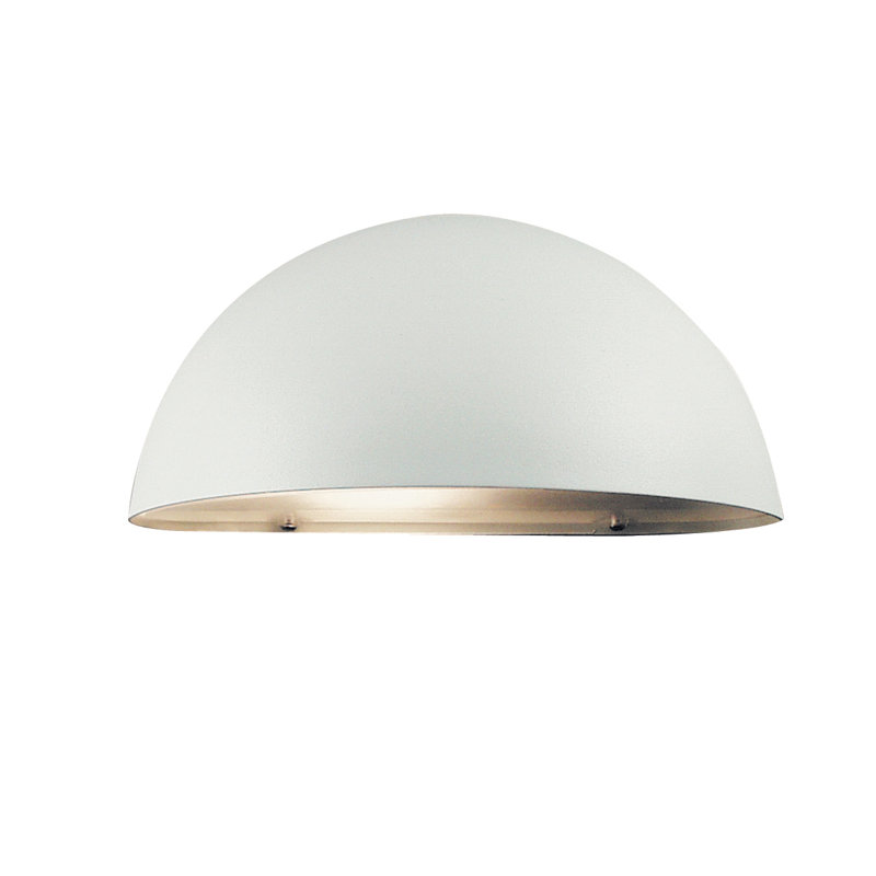 Wall light "Bucz Maxi", Hot-dip galvanised sheet steel, white