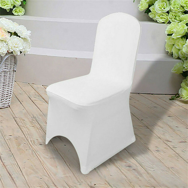 Housses de chaise de mariage blanches extensibles