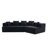 Felip 29.5" Curved Chenille Upholstered Sectional Sofa with Deep Seat-124212888